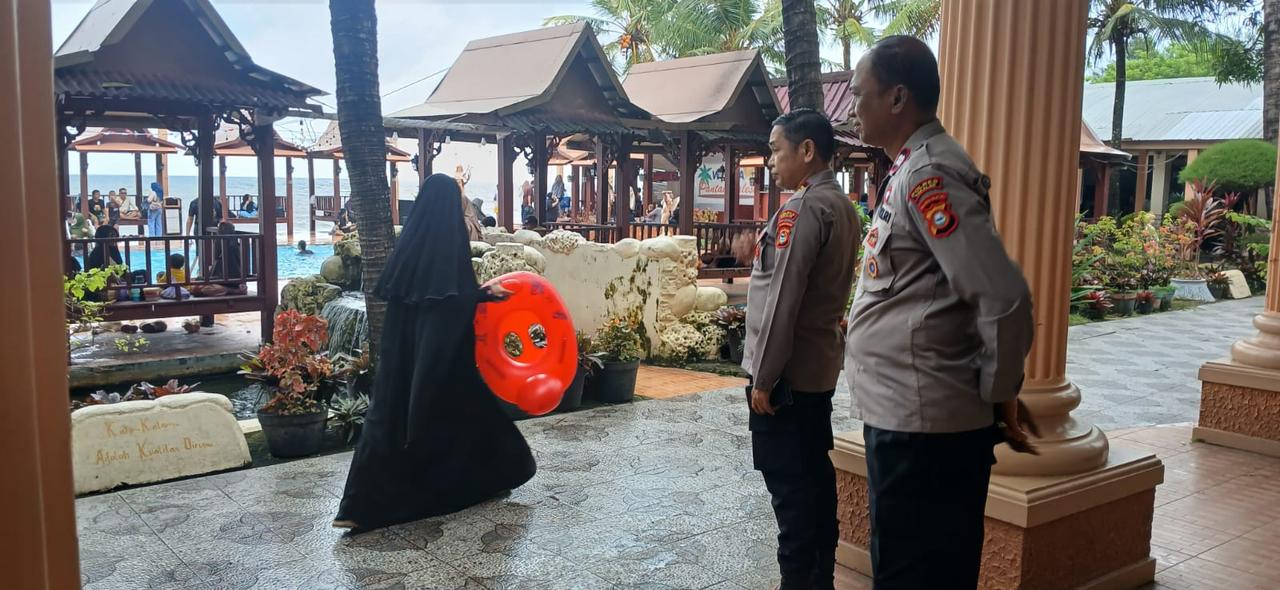 Antisipasi Lonjakan Wisatawan, Polsek Galut Intensifkan Patroli di Obyek Wisata Pantai