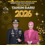 Awali 2026, Kapolres Gowa Bersama Jajaran Ucapkan Selamat Tahun Baru untuk Warga Gowa