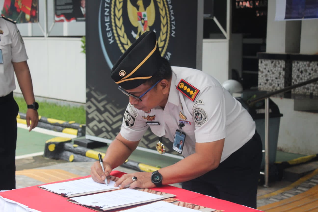 Perjanjian Kinerja 2026 Ditandatangani, Lapas Narkotika Sungguminasa Pacu Pelayanan Lebih Baik