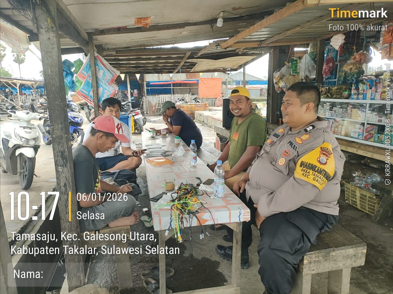 Bhabinkamtibmas Sambangi TPI Beba, Pererat Silaturahmi dan Jaga Kamtibmas