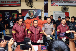 Polres Takalar Ringkus Empat Pelaku Pengrusakan dan Penganiayaan