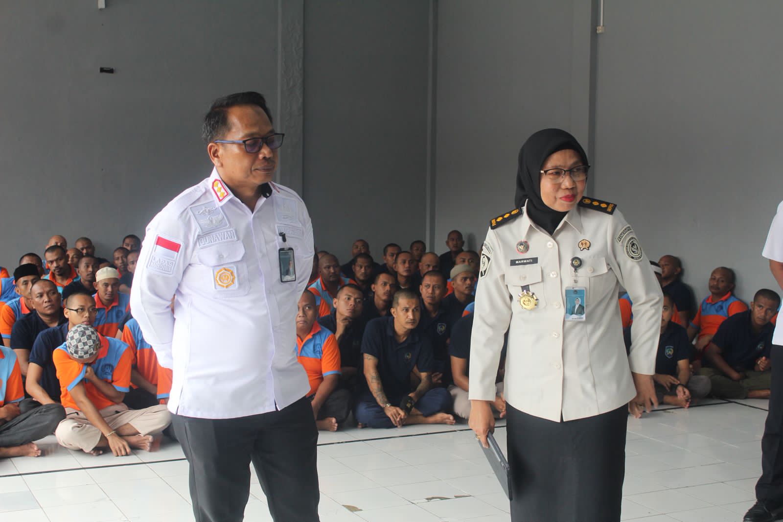 Perkuat Komitmen Bebas Narkoba, Lapas Narkotika Sungguminasa Terima Kunjungan Kanwil Ditjenpas
