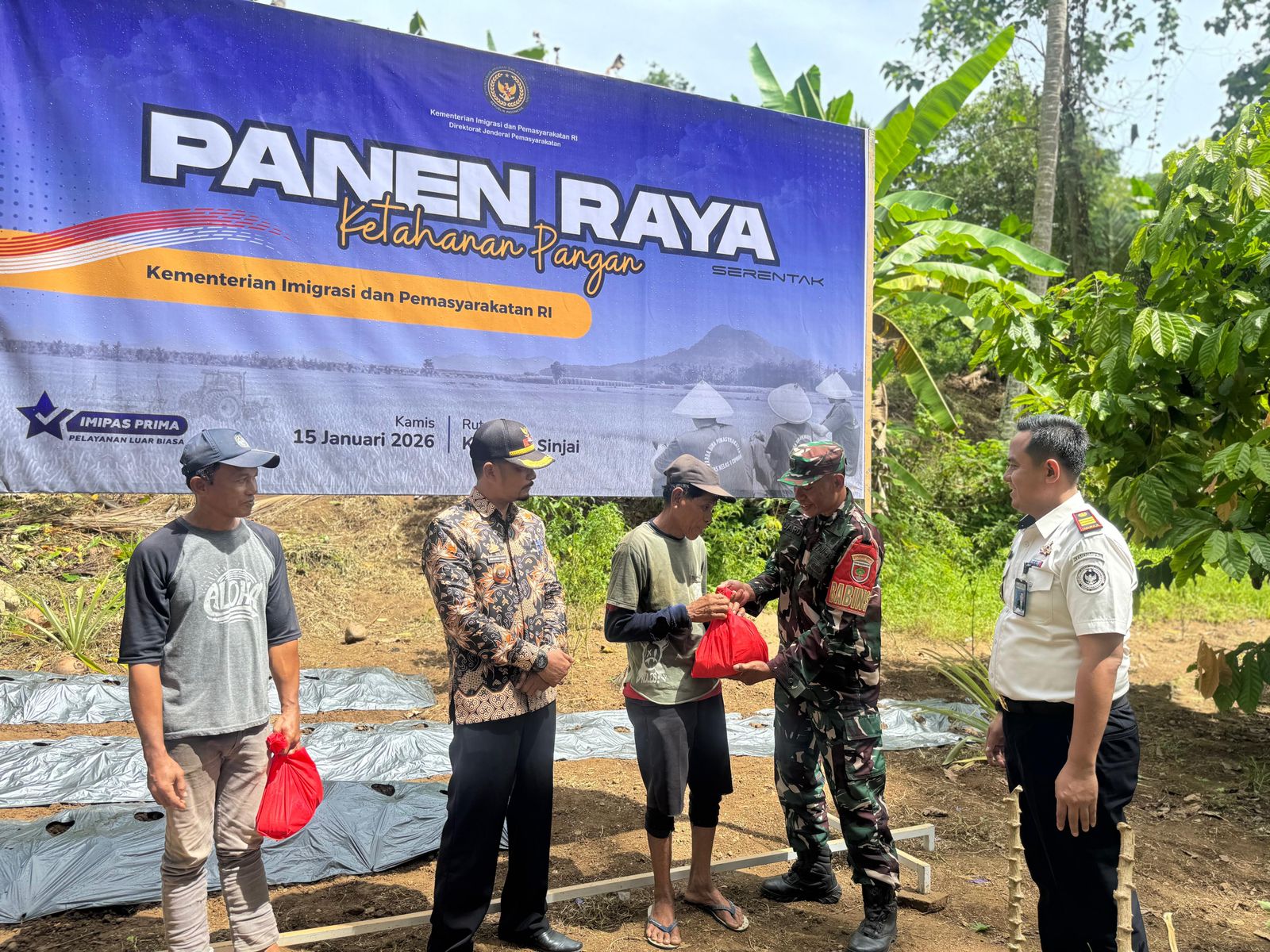 Rutan Sinjai Ikuti Panen Raya Virtual Bersama Menteri Imigrasi dan Pemasyarakatan