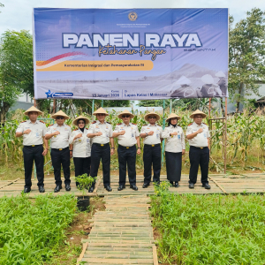 Karutan Makassar Hadiri Panen Raya Ketahanan Pangan di Lapas Kelas I Makassar
