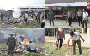 Kerja Bakti Bersama di Pasar Kapidi, Rutan Masamba Tunjukkan Kepedulian Lingkungan