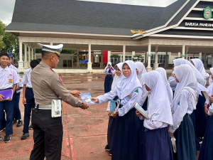 Cegah Kecelakaan Usia Pelajar, Sat Lantas Polres Takalar Gencarkan Sosialisasi UU LLAJ