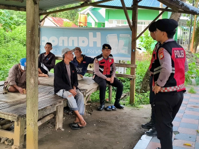 Patroli Dialogis Presisi, Sat Samapta Polres Takalar Sambangi Komunitas Tukang Ojek