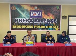 Biddokes Polda Sulsel Press Release Terkait Penanganan Korban Pesawat ATR 42-500